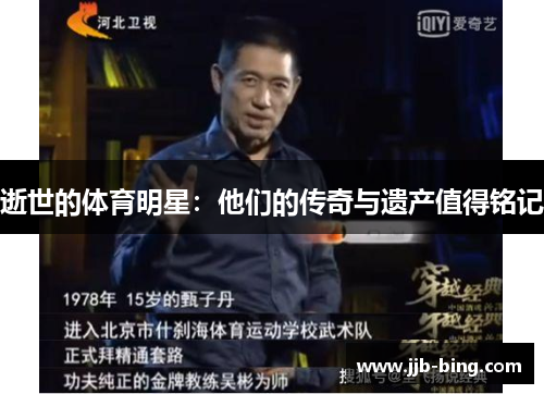 逝世的体育明星：他们的传奇与遗产值得铭记
